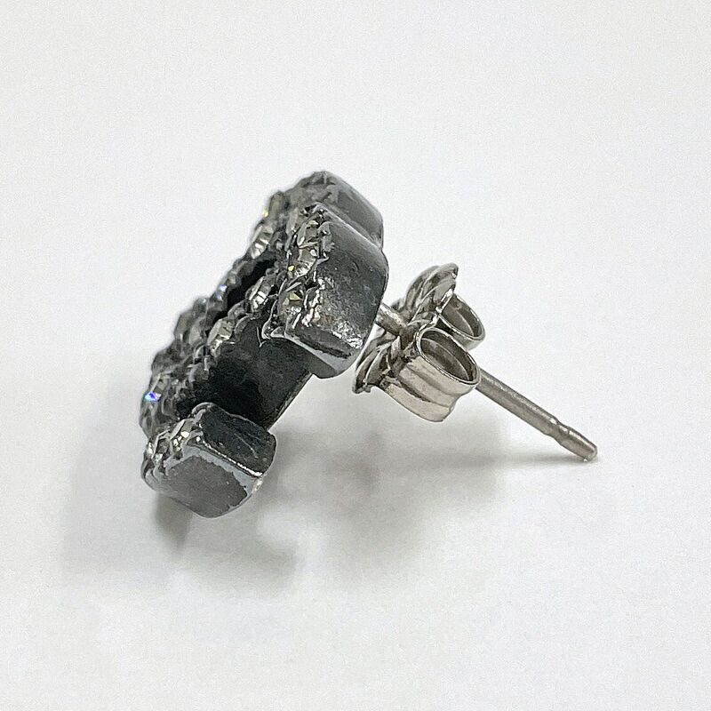 Chanel Earrings CC Mark Antique Metal — view 3