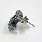 Chanel Earrings CC Mark Antique Metal — view 3