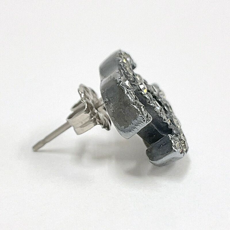 Chanel Earrings CC Mark Antique Metal — view 4