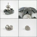 Chanel Earrings CC Mark Antique Metal — view 7
