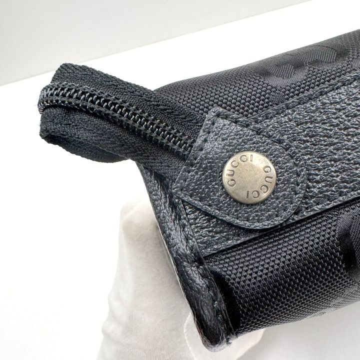 Gucci Off the Grid Travel Pouch Nylon Leather Black — view 5