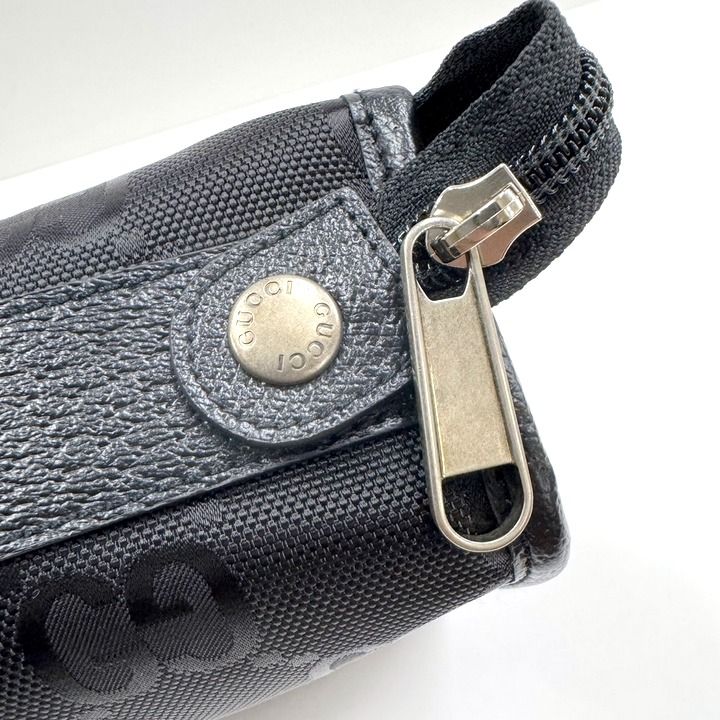 Gucci Off the Grid Travel Pouch Nylon Leather Black — view 6