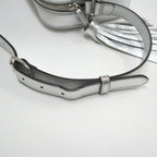Gucci Blondie Small Shoulder Bag Silver Leather — view 6