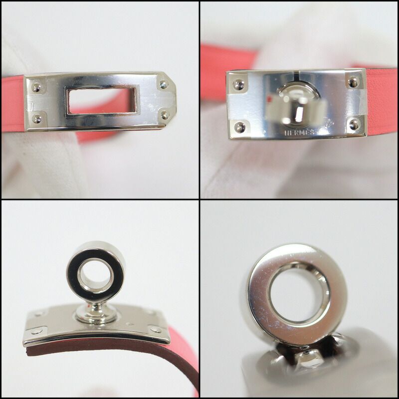 Hermes Kelly Glove Holder Charm Swift Pink Silver — view 6