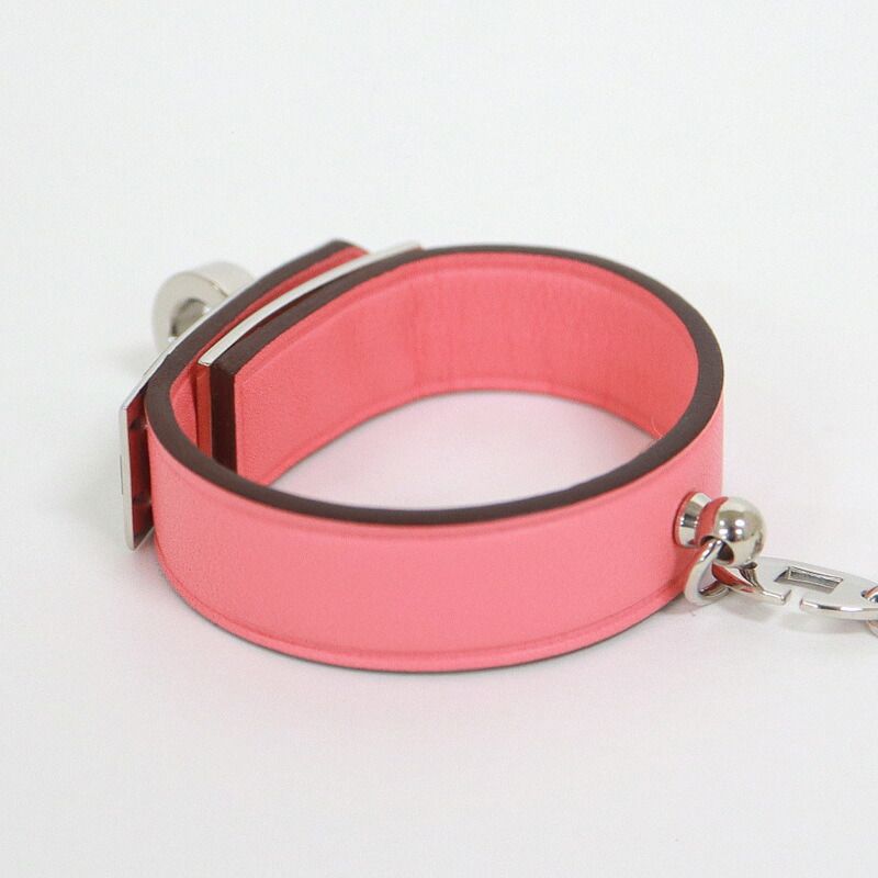 Hermes Kelly Glove Holder Charm Swift Pink Silver — view 3