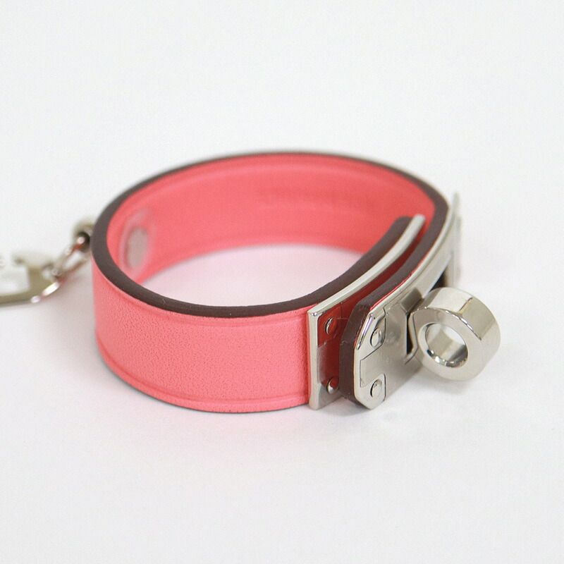 Hermes Kelly Glove Holder Charm Swift Pink Silver — view 2