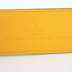 Gucci Belt Leather Light Blue Yellow — view 9