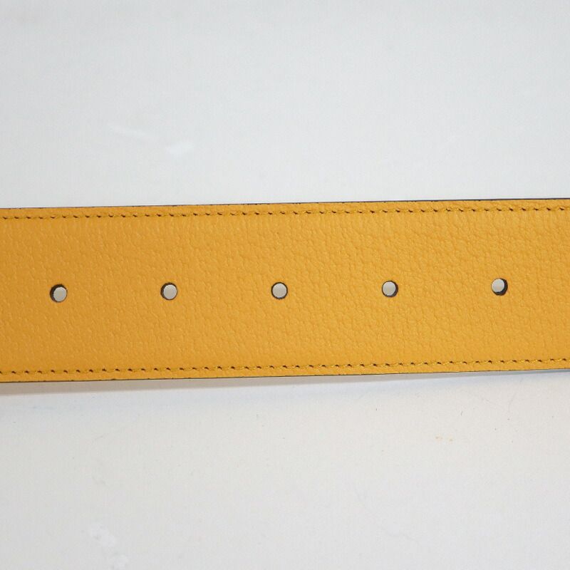 Gucci Belt Leather Light Blue Yellow — view 3
