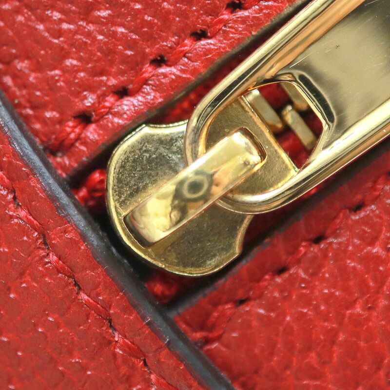 Gucci Mini Circle Backpack Ophidia GG Flora Leather Khaki Red — view 7