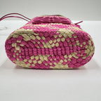 Loewe Square Pocket Shoulder Bag Anagram Irakaya Calf Natural Pink — view 3