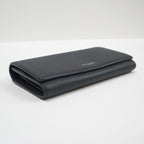 Saint Laurent Flap Wallet Leather Black Silver — view 3