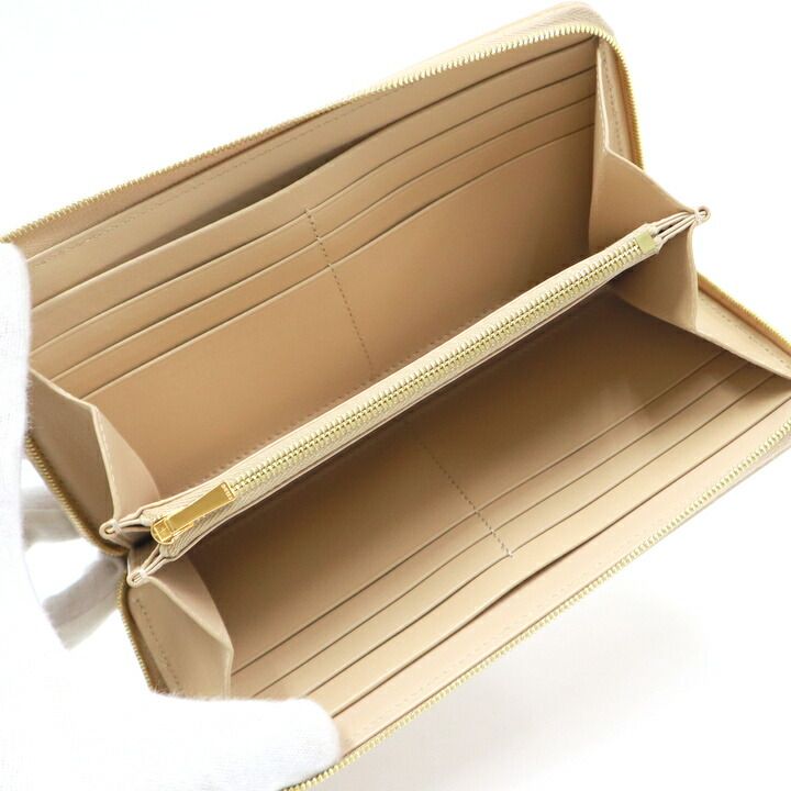 Celine Large Zip Wallet Grain Calf Beige — view 4