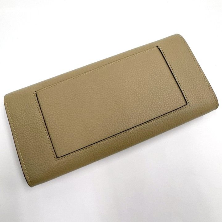 Celine Large Flap Multi Function Wallet Beige Leather — view 4