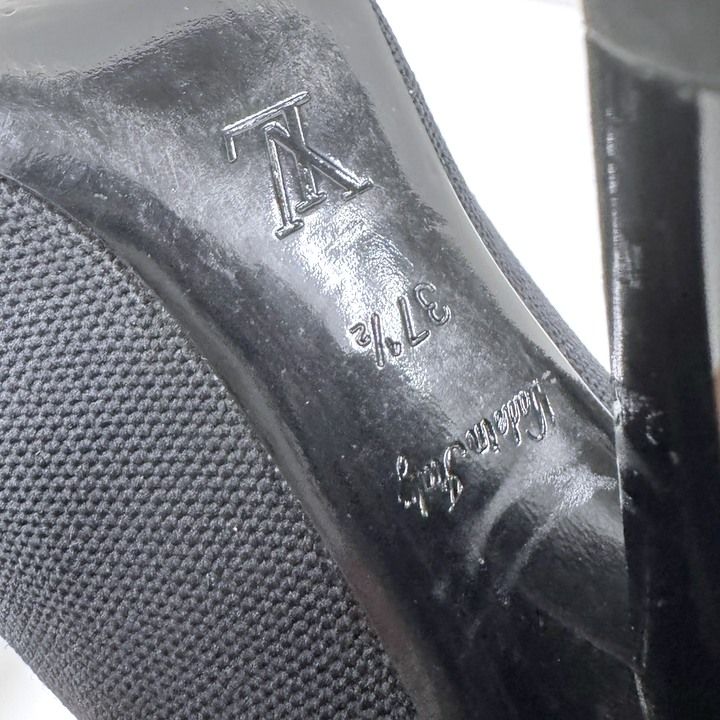 Louis Vuitton Sock Boots Ankle Logo Embroidery Black 37.5 — view 7