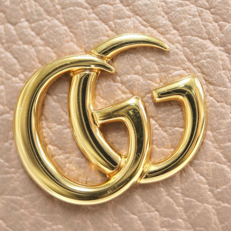 Gucci Bifold Wallet GG Marmont Leather Pink Beige — view 7