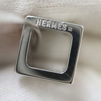 Hermes Cage Ash Necklace Cube Silver Orange — view 5