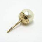 Dior Earrings Costume Pearl Gold Plated — view 5