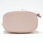 Gucci Jumbo GG Mini Bucket Shoulder Bag Beige Pink Canvas Leather X — view 4