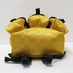 Gucci Off the Grid Backpack Yellow Black Nylon Leather — view 4