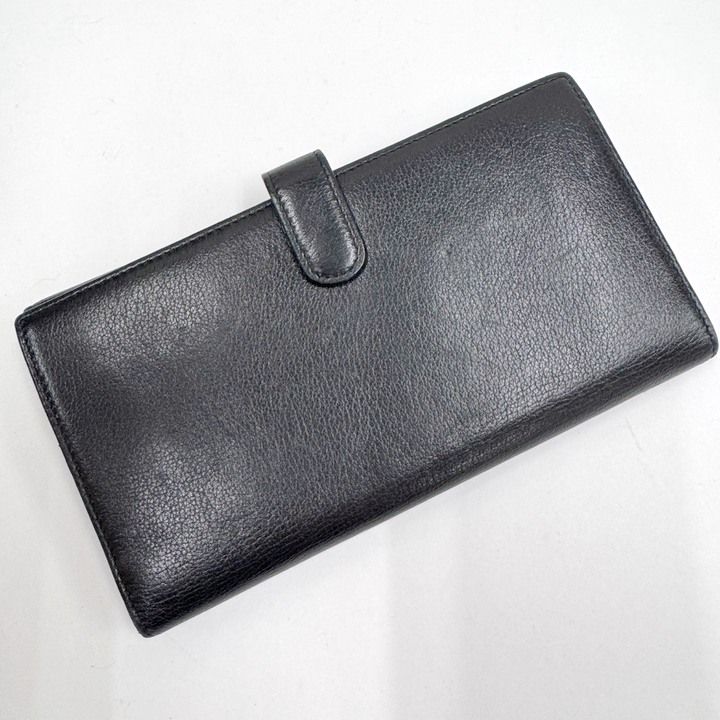 Chanel Butterfly Camellia Wallet Leather Black Silver — view 2
