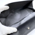 Chanel Butterfly Camellia Wallet Leather Black Silver — view 5