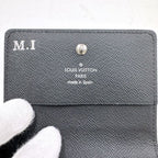 Louis Vuitton Envelope Business Card Holder NM Taiga Noir Black — view 5