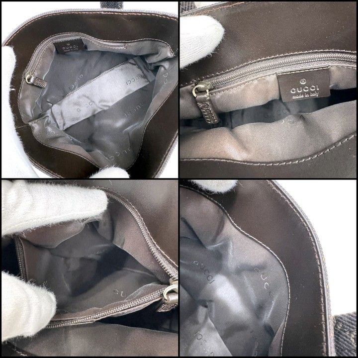 Gucci Mini Tote GG Canvas Leather Brown — view 8