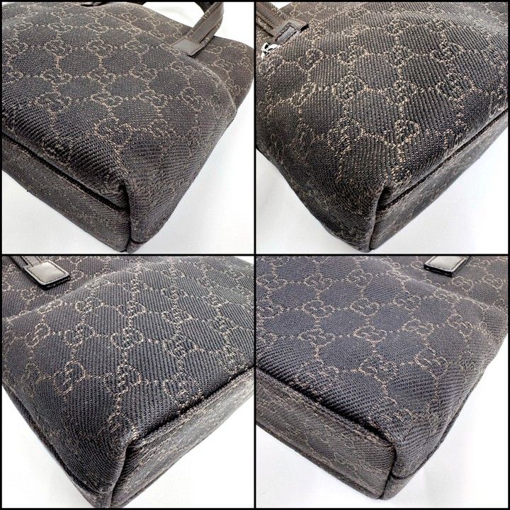 Gucci Mini Tote GG Canvas Leather Brown — view 7