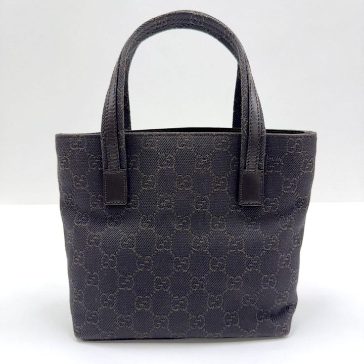 Gucci Mini Tote GG Canvas Leather Brown — view 2