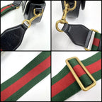 Gucci Adidas Shoulder Bag Black White Leather X — view 4