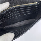 Gucci Interlocking Chain Wallet Black Leather Gold — view 7
