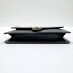 Gucci Interlocking Chain Wallet Black Leather Gold — view 3