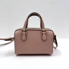Gucci GG Super Mini Handbag Pink Gold Leather — view 2