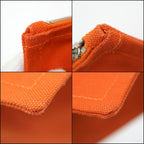 Hermes Yachting GM Orange Canvas Shoulder Bag — view 6