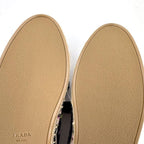 Prada Gabardine Espadrille Sneakers Black Pink Canvas 36.5 — view 8