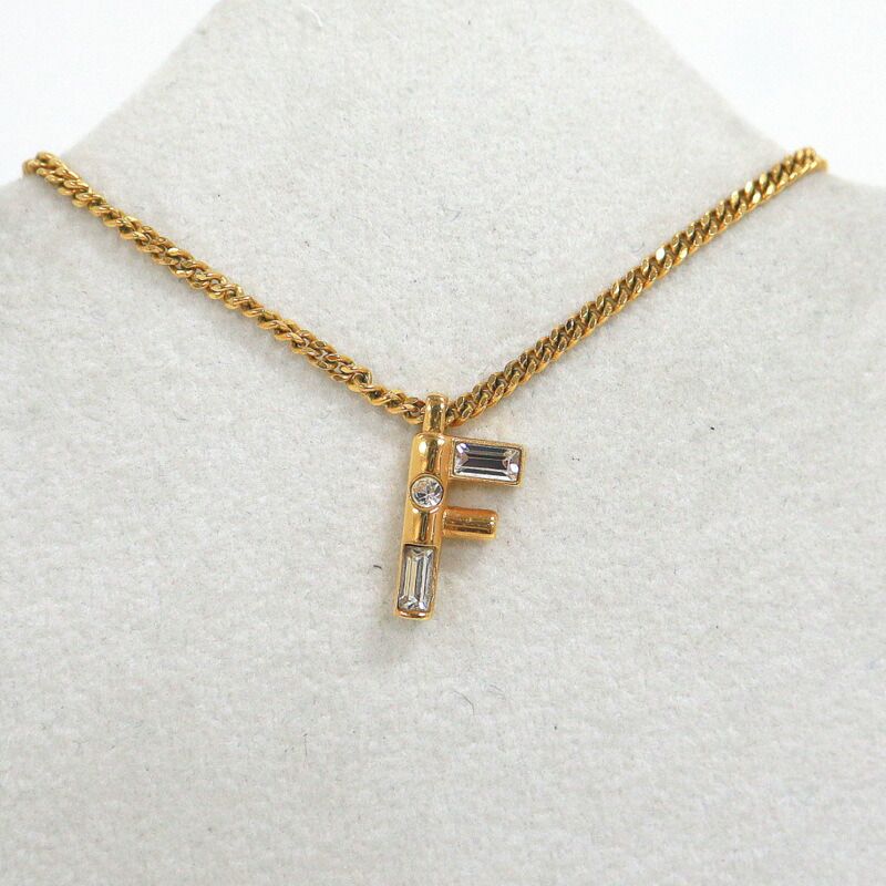 Fendi Logo Necklace Gold — view 7