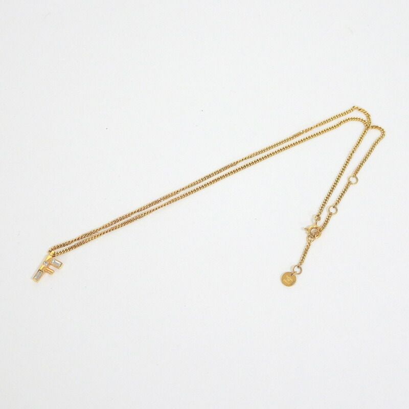 Fendi Logo Necklace Gold — view 3