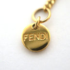 Fendi Logo Necklace Gold — view 6