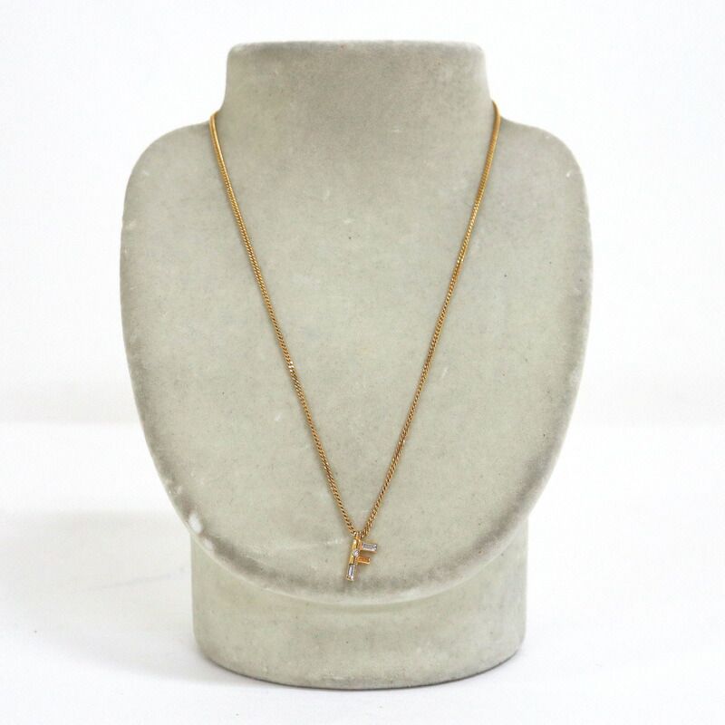Fendi Logo Necklace Gold — view 8