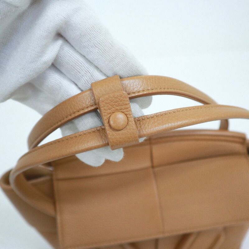 Bottega Veneta Mini Arco 2-Way Bag Leather Camel Gold — view 5