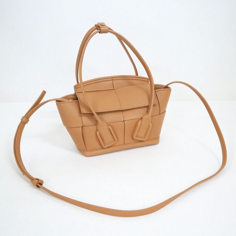 Bottega Veneta Mini Arco 2-Way Bag Leather Camel Gold — view 4