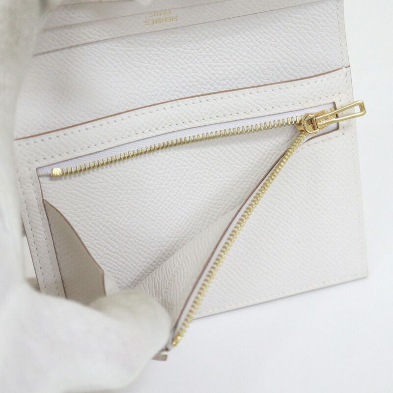 Hermes Bearn Compact Bifold Wallet Epsom Cles Gold — view 6