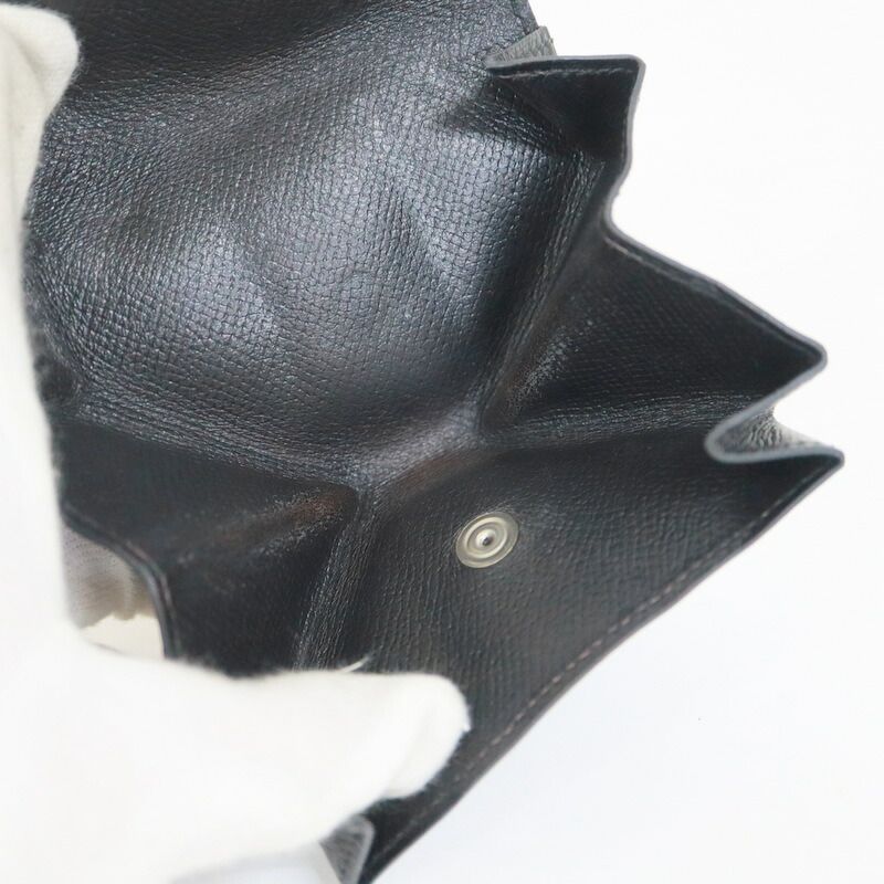 Hermes Levain Quatre Black Silver Courchevel C Carved Shoulder Bag X — view 6