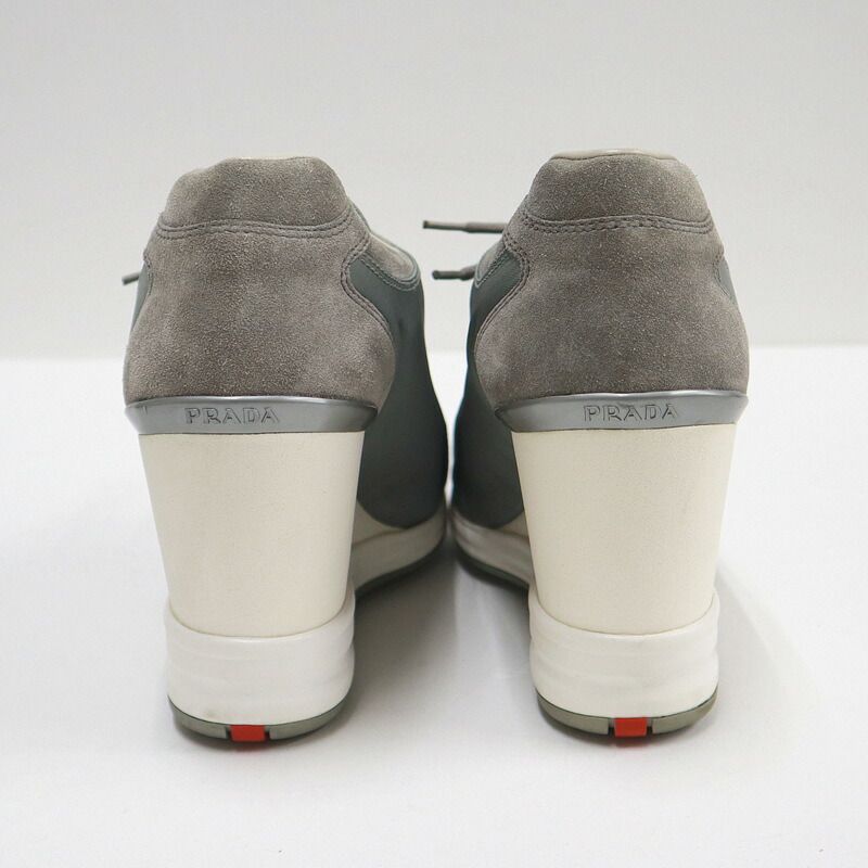 Prada Sports Sneakers Beige White 38 — view 5