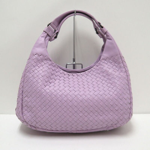 Bottega Veneta Campana Handbag Intrecciato Leather Purple — view 2