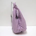 Bottega Veneta Campana Handbag Intrecciato Leather Purple — view 3