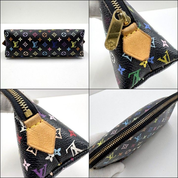 Louis Vuitton Pochette Cosmetics Monogram Multicolor Noir Black Grenade Shoulder Bag Grunade — view 4