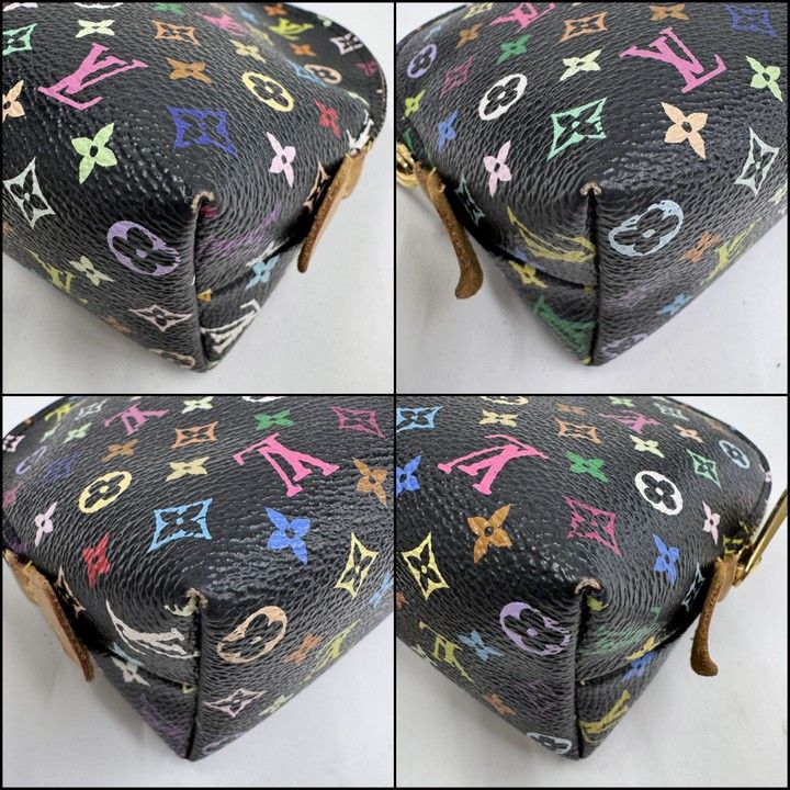 Louis Vuitton Pochette Cosmetics Monogram Multicolor Noir Black Grenade Shoulder Bag Grunade — view 3
