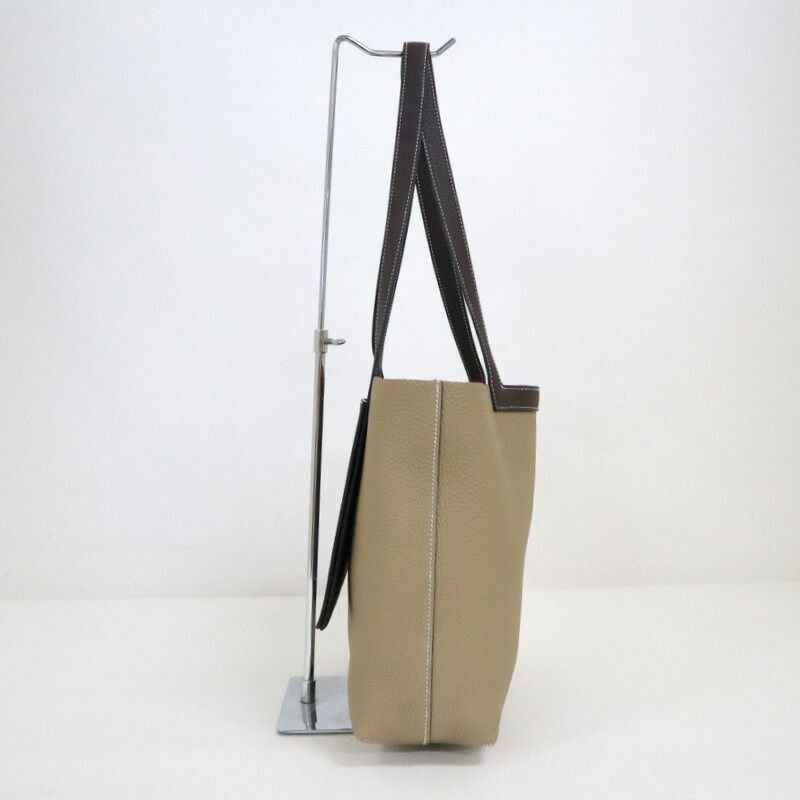 Hermes Cavasserie 31 Taurillon Clemence Beige Marfa Macassar Handbag — view 4