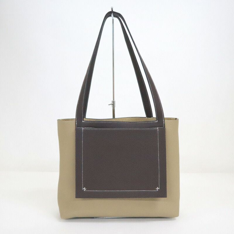 Hermes Cavasserie 31 Taurillon Clemence Beige Marfa Macassar Handbag — view 2